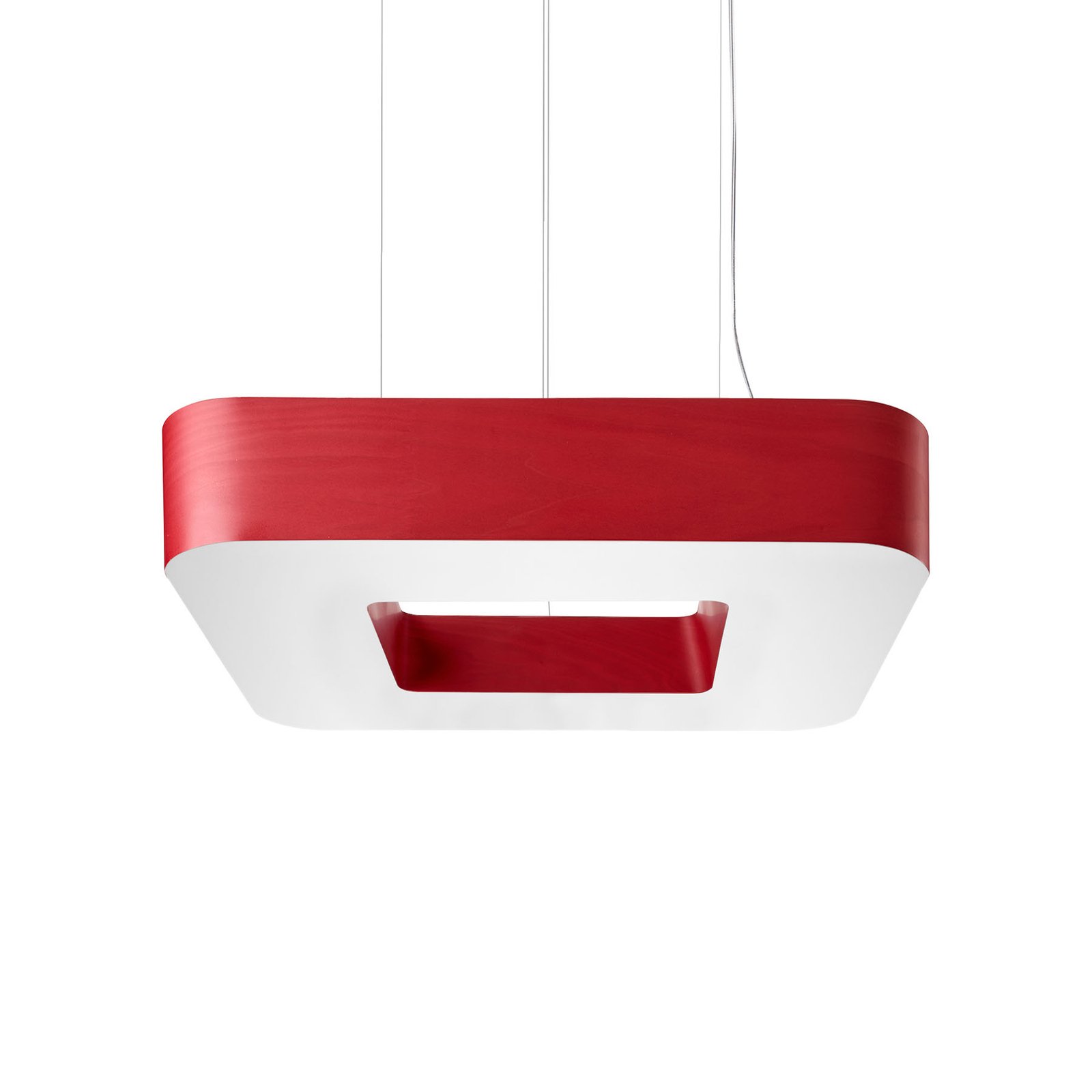 LZF Cuad LED hanglamp 0-10V dim, rood
