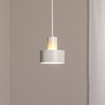 Rif S pendant light, taupe, 1-bulb, Ø 15 cm, steel 