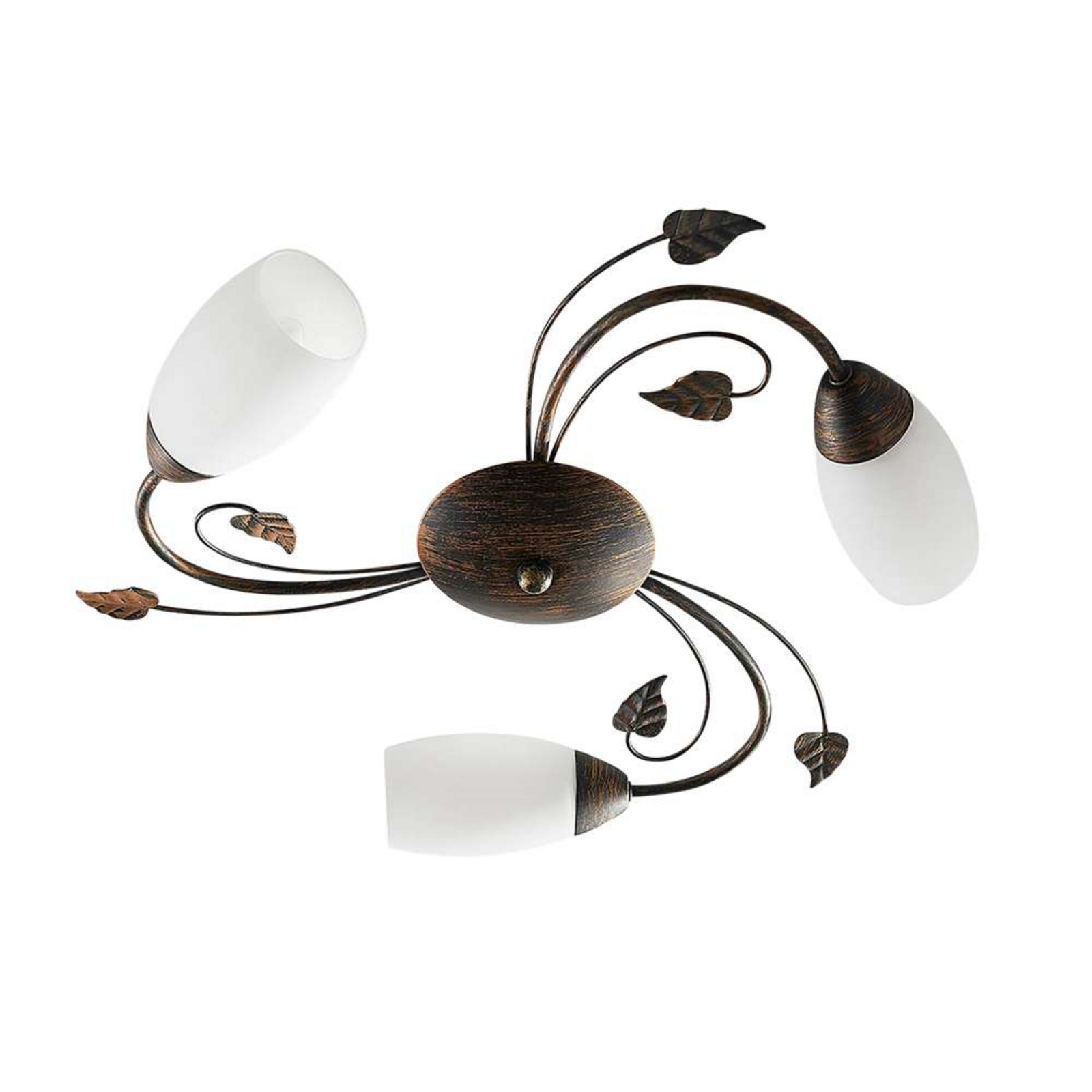 Stefania 3 Stropní Lampa White/Black-Gold - Lindby