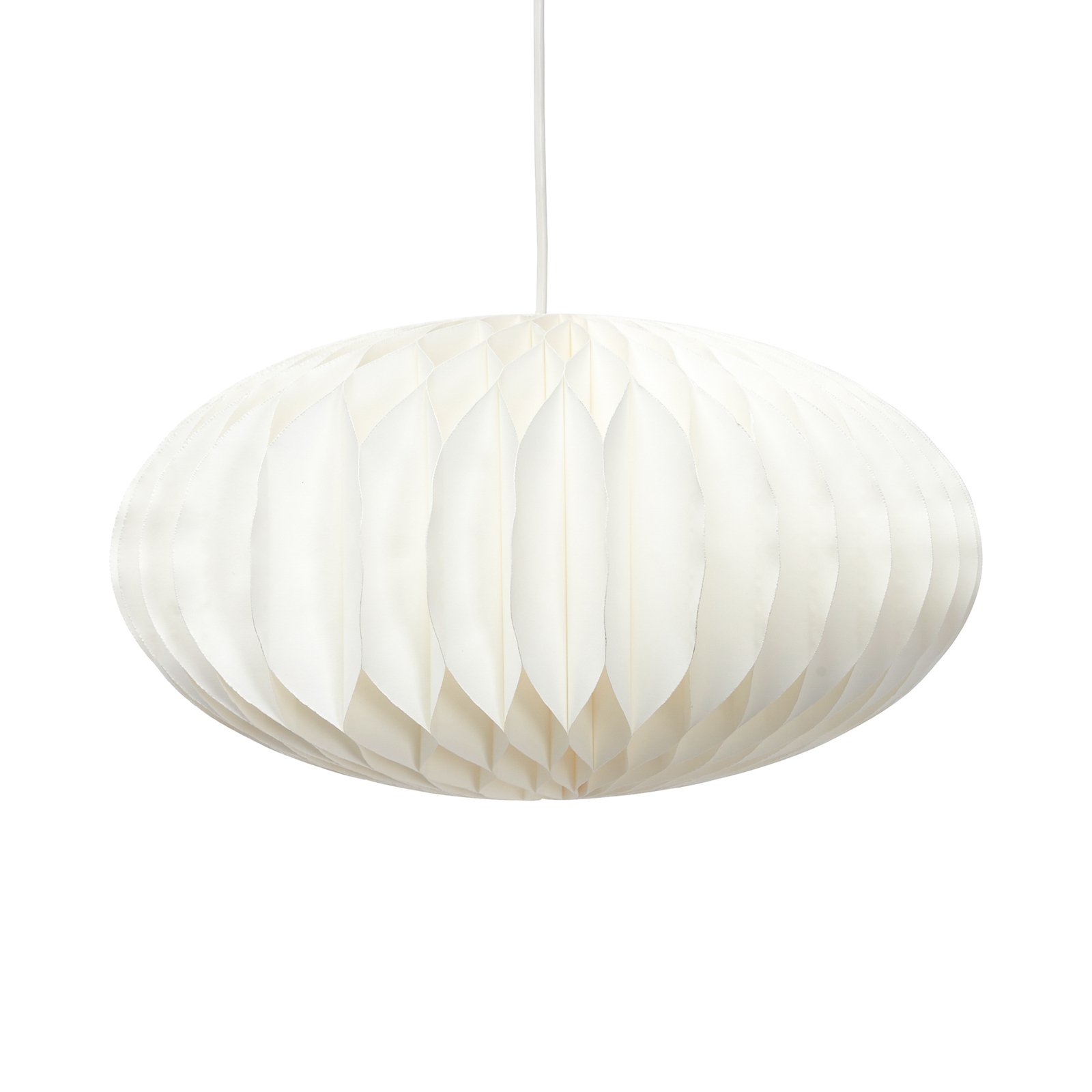 PR Home Anita pendant light with paper shade, white