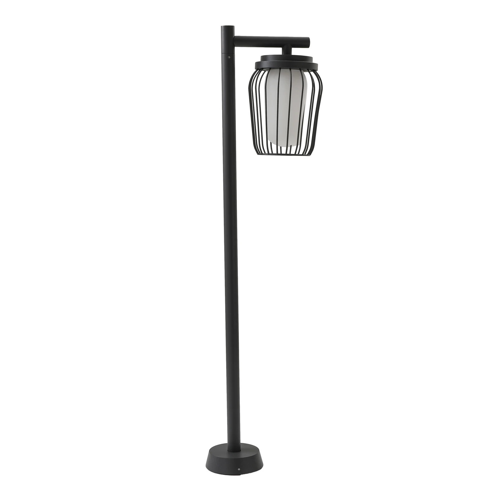 Φωτιστικό μονοπατιών Lucande Chandan, 100 cm, μαύρο, αλουμίνιο