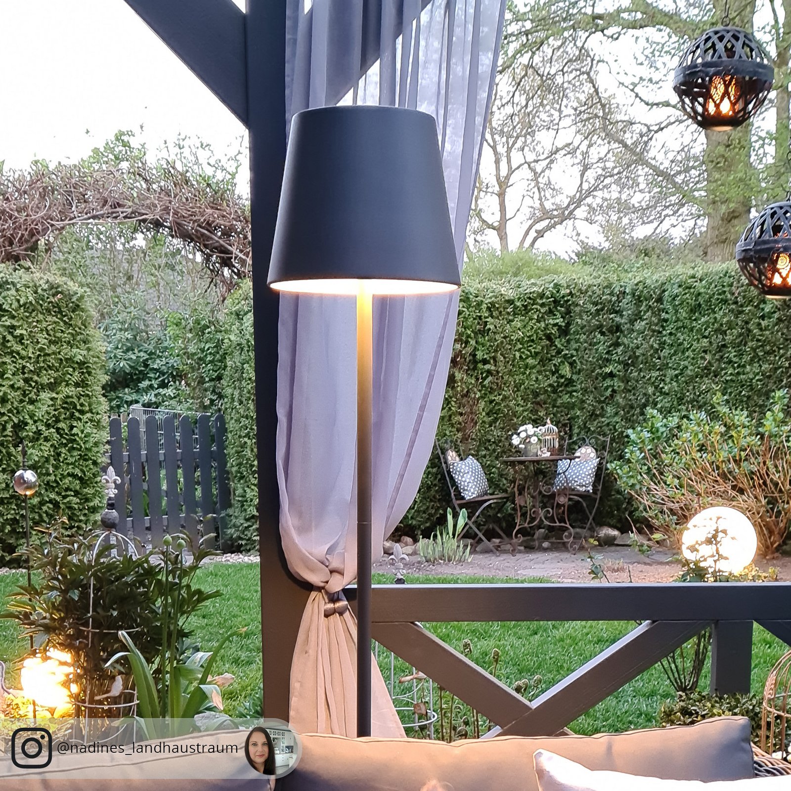 Andrei Buiten Vloerlamp Dark Grey - Lucande