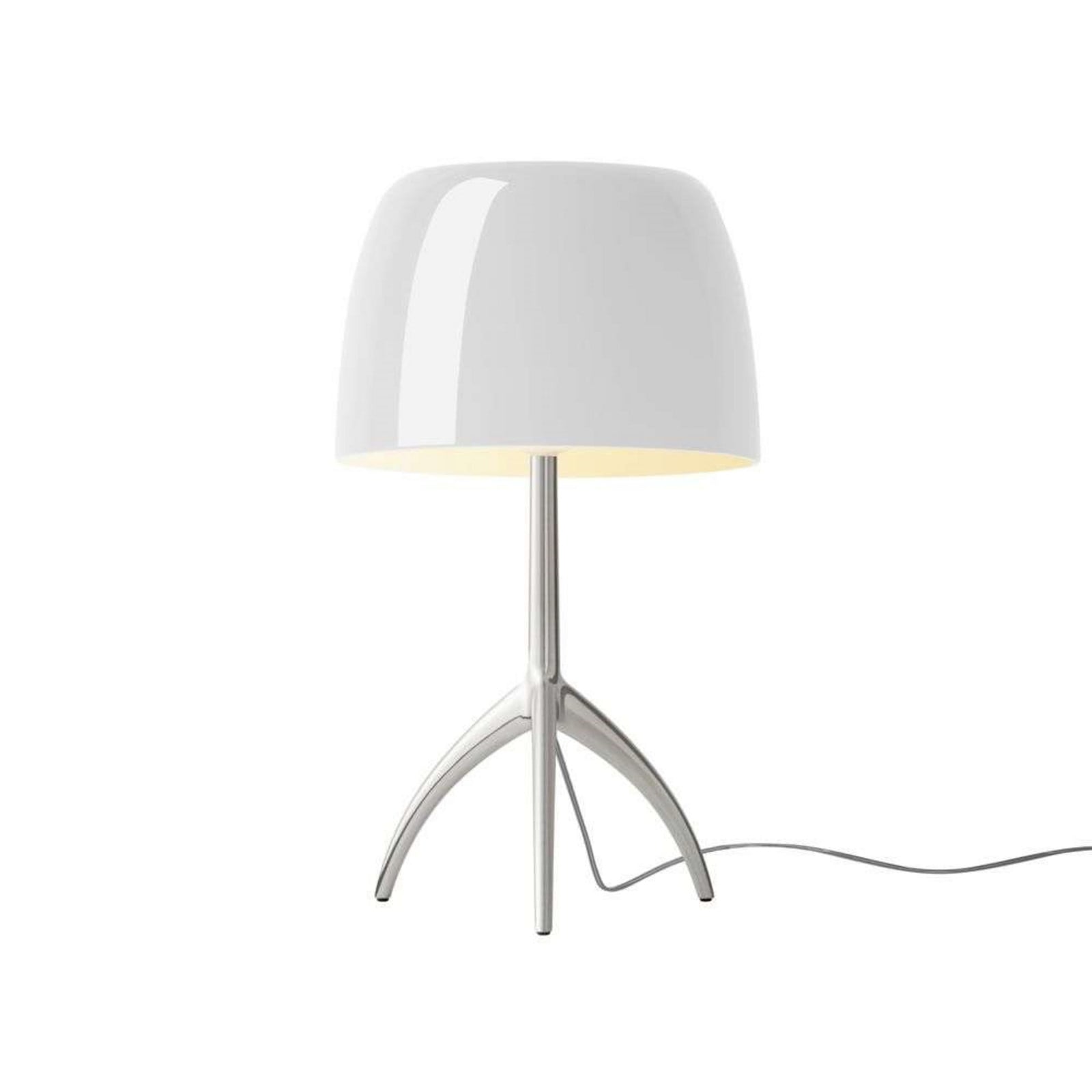 Lumiere Grande Bordlampe E27 Alu/Hvid Foscarini - Stue - Aluminium billede