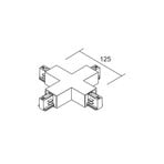Ivela X-connector LKM DALI, black, 3-phase, plastic