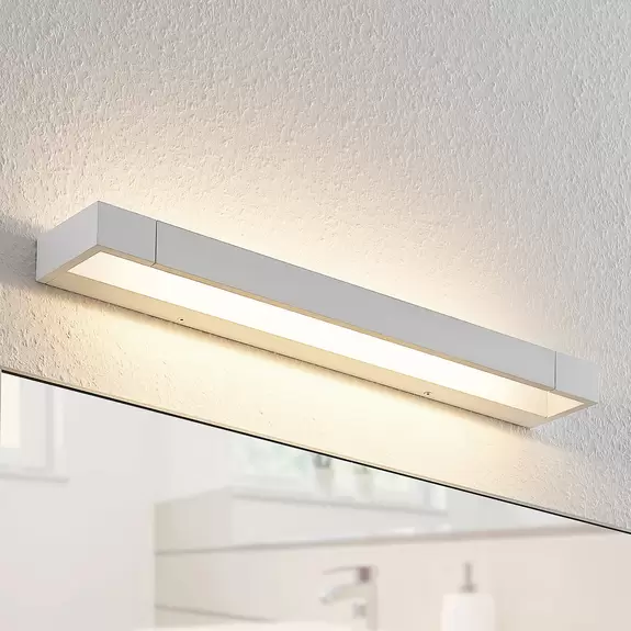 Lampenwelt Arcchio Jora LED-Bad- und Spiegelleuchte, IP44, weiß, 60 cm