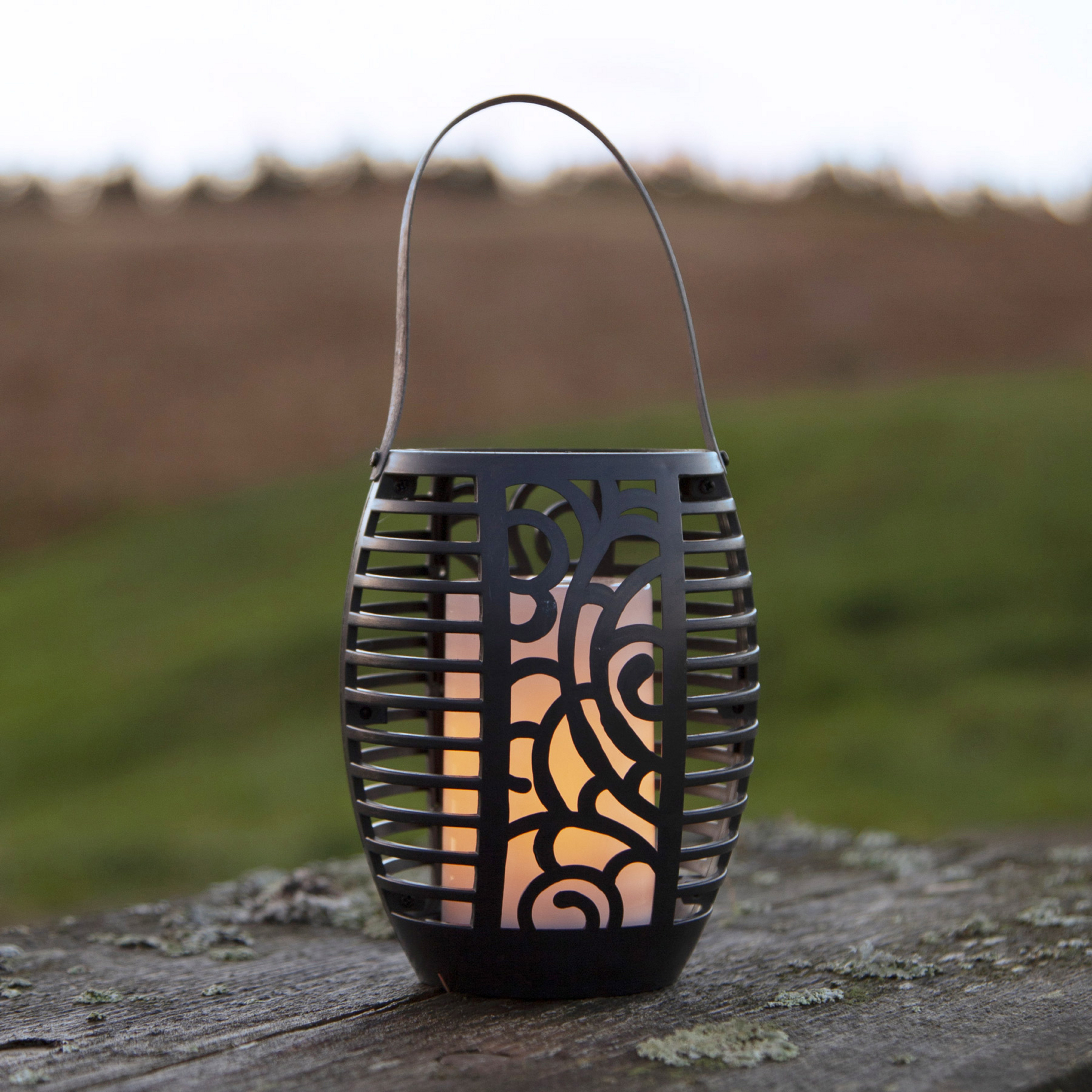 Lampa solarna LED Flame, trzy opcje użytkowania, 42 cm