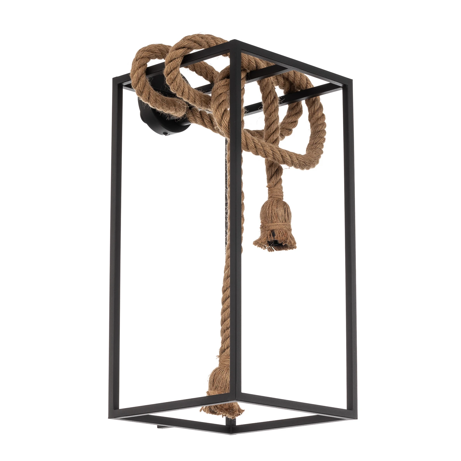 Lucande Vlados vägglampa i designutförande, bur, 54 cm