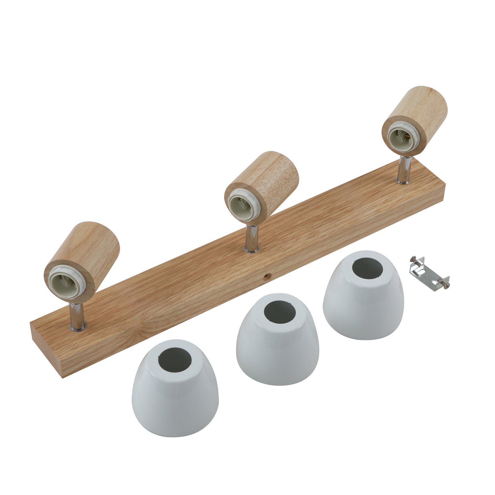 Thorin 3 Plafonnier Wood/White - Lindby