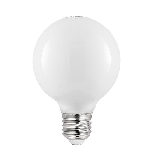 LED-Lampe E27 8W G80 2.700K dimmbar, opal