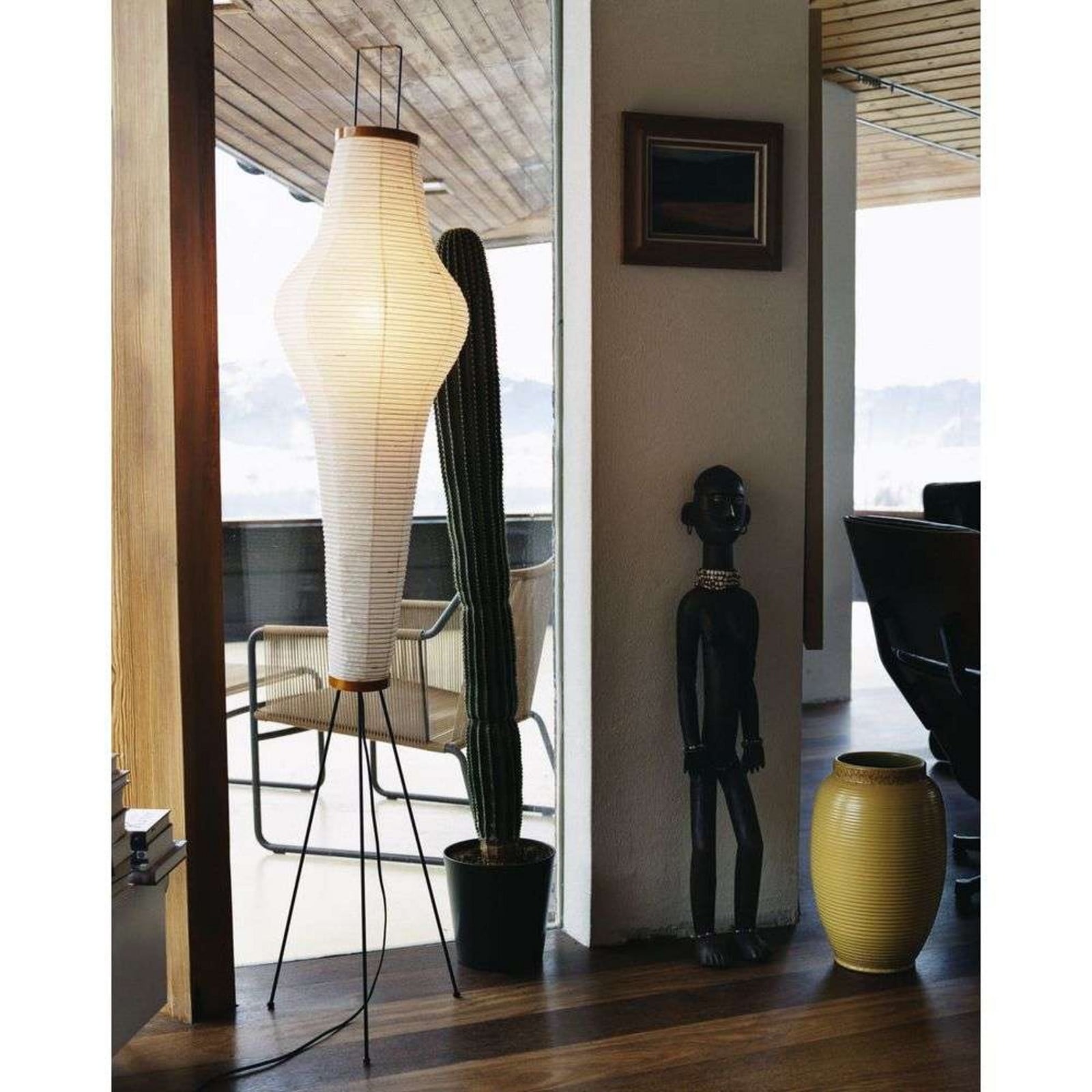 Akari 14A Stehleuchte Vitra - Wohnzimmer - Papier / Karton