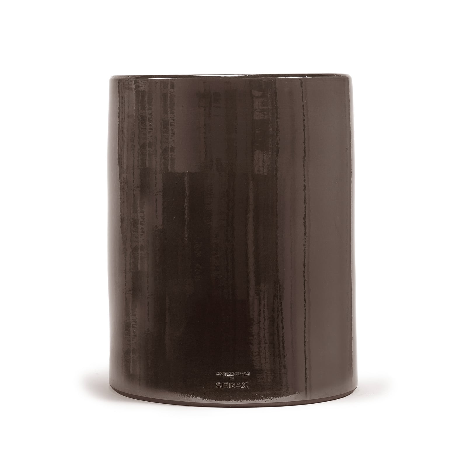 01 BROWN PAWN sidebord, mørkebrun, keramik, 46 cm høj – Serax