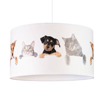 Print M hængelampe med hunde og katte