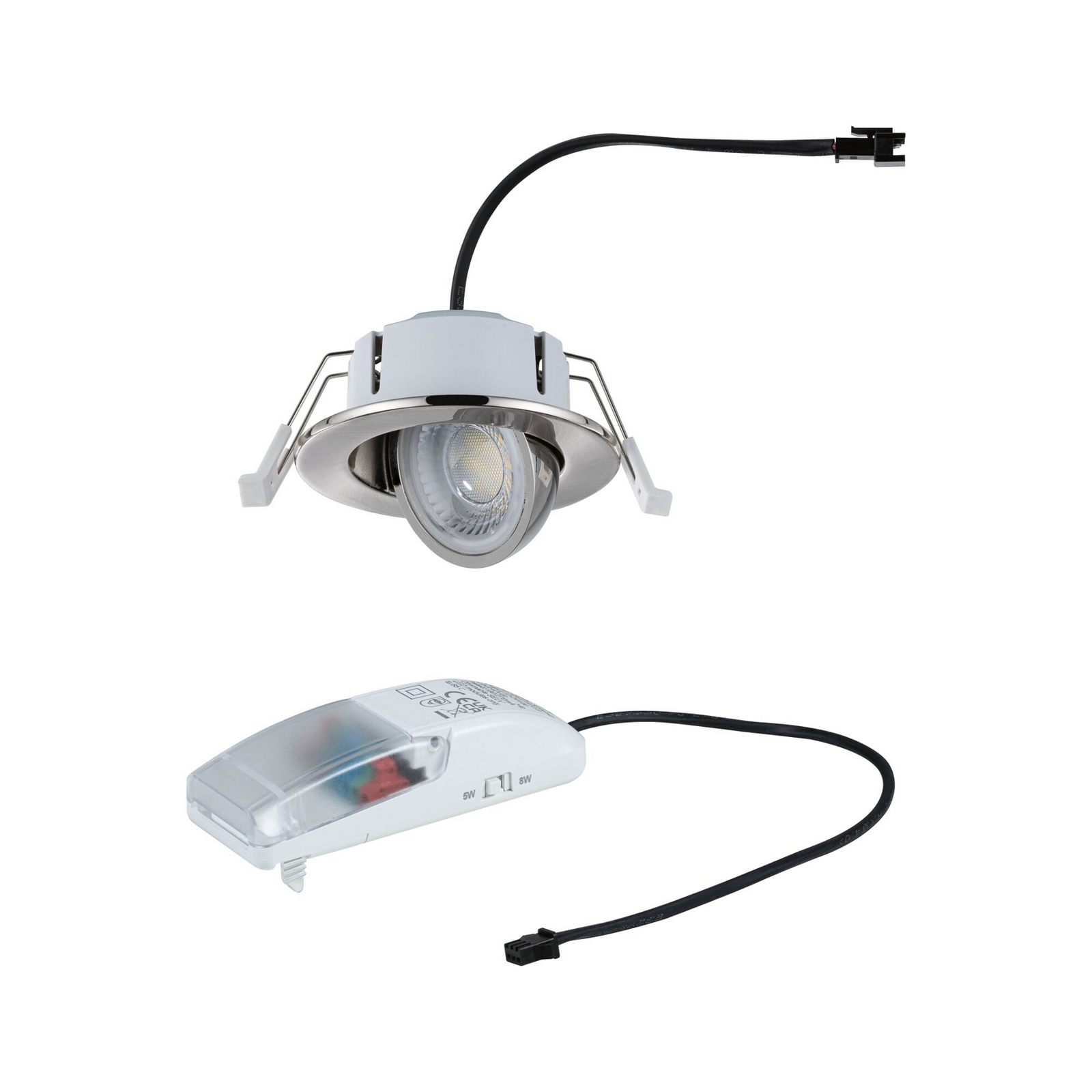 Paulmann Einbauspot Zina eisen Ø 9cm IP65 schwenkbar CCT dim Paulmann Einbauspot Zina eisen Ø 9cm IP65 schwenkbar CCT dim