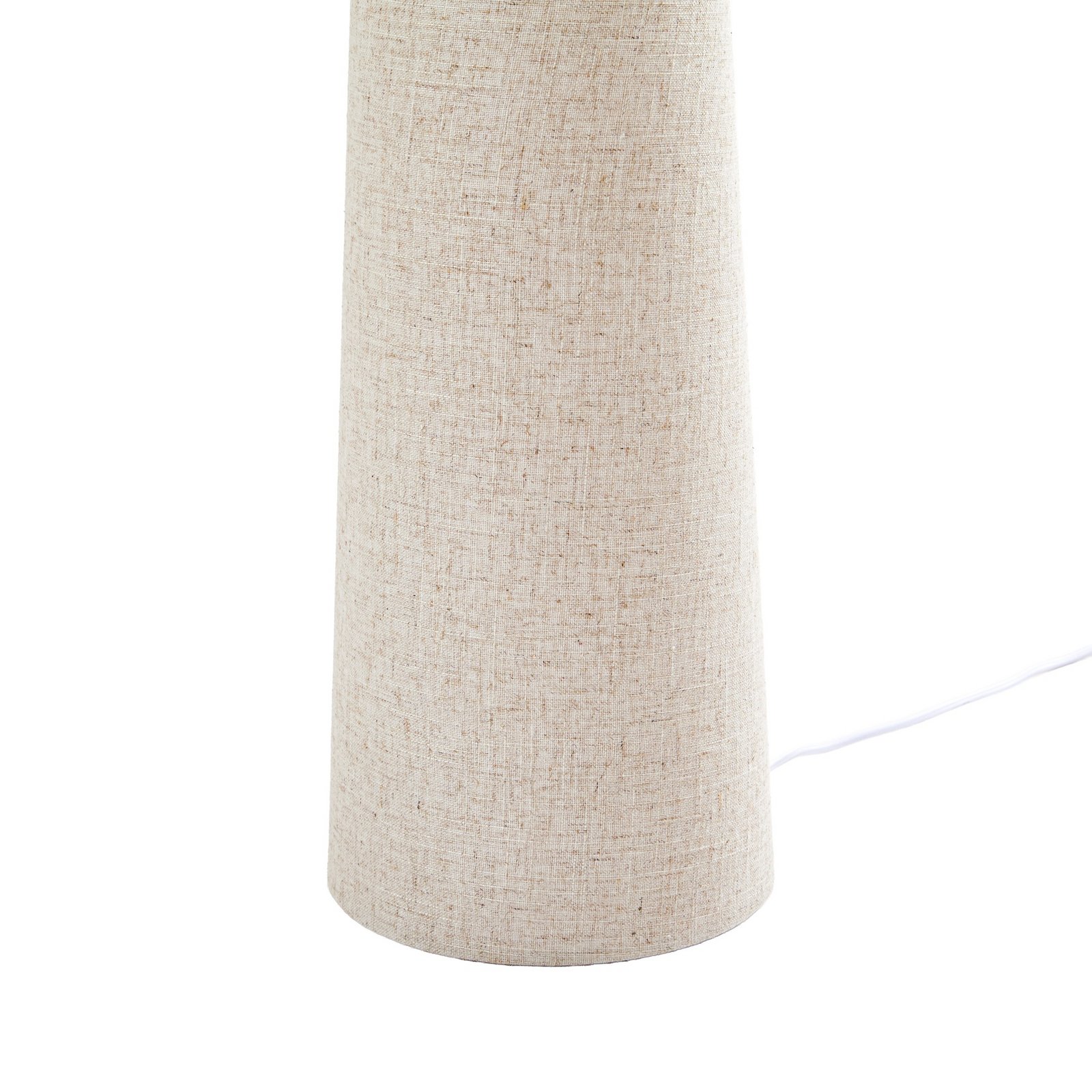 Elfie vloerlamp, hoogte 124 cm, beige, linnen, 2x E27 - Lindby