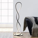 Paul Neuhaus lampada LED da pavimento Twist, nera, altezza 143 cm