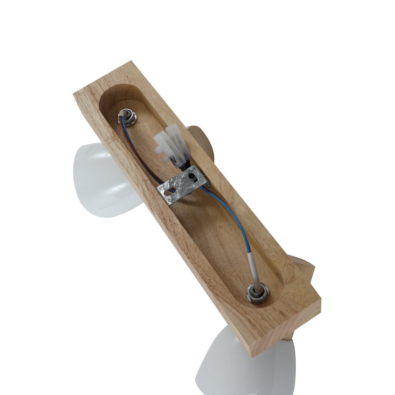 Thorin 2 Ceiling Lamp Wood/White - Lindby