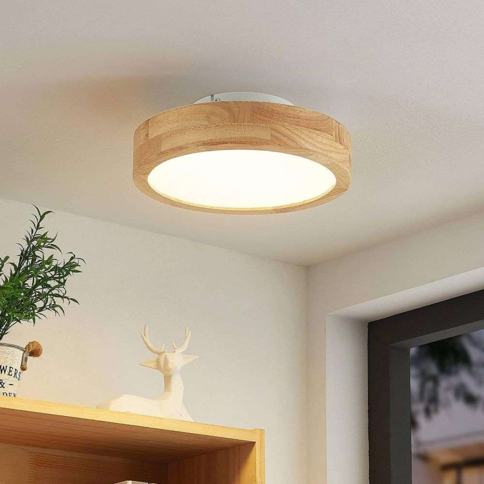 Lanira LED Plafonieră Ø30 Oak - Lindby