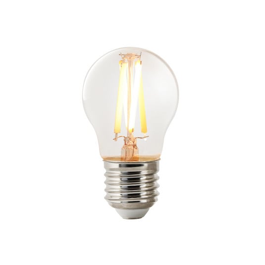 Lâmpada de incandescência LED E27 G45 4.7W 600lm CCT, regulável