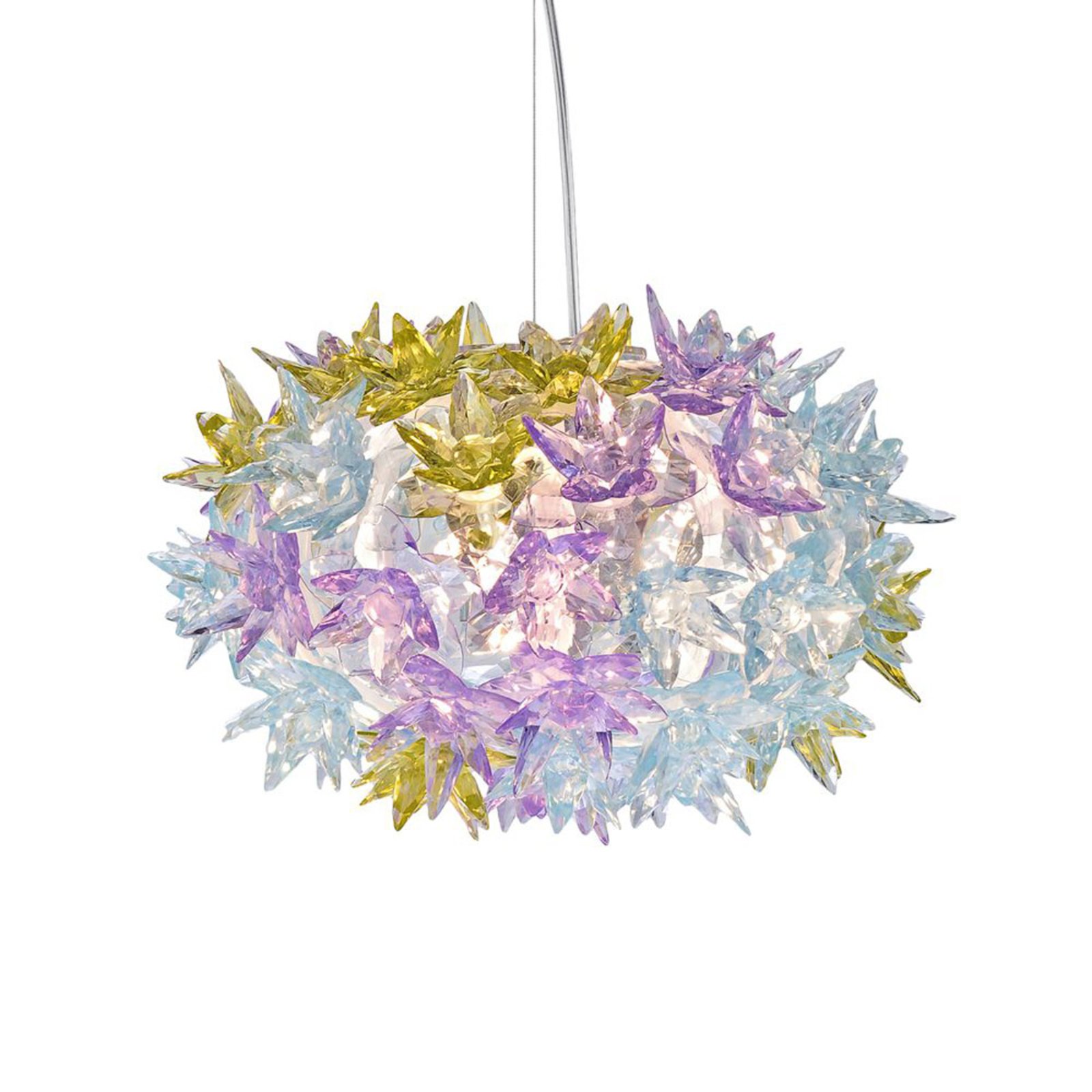 Kartell Bloom S2 LED hanging light G9, lavender
