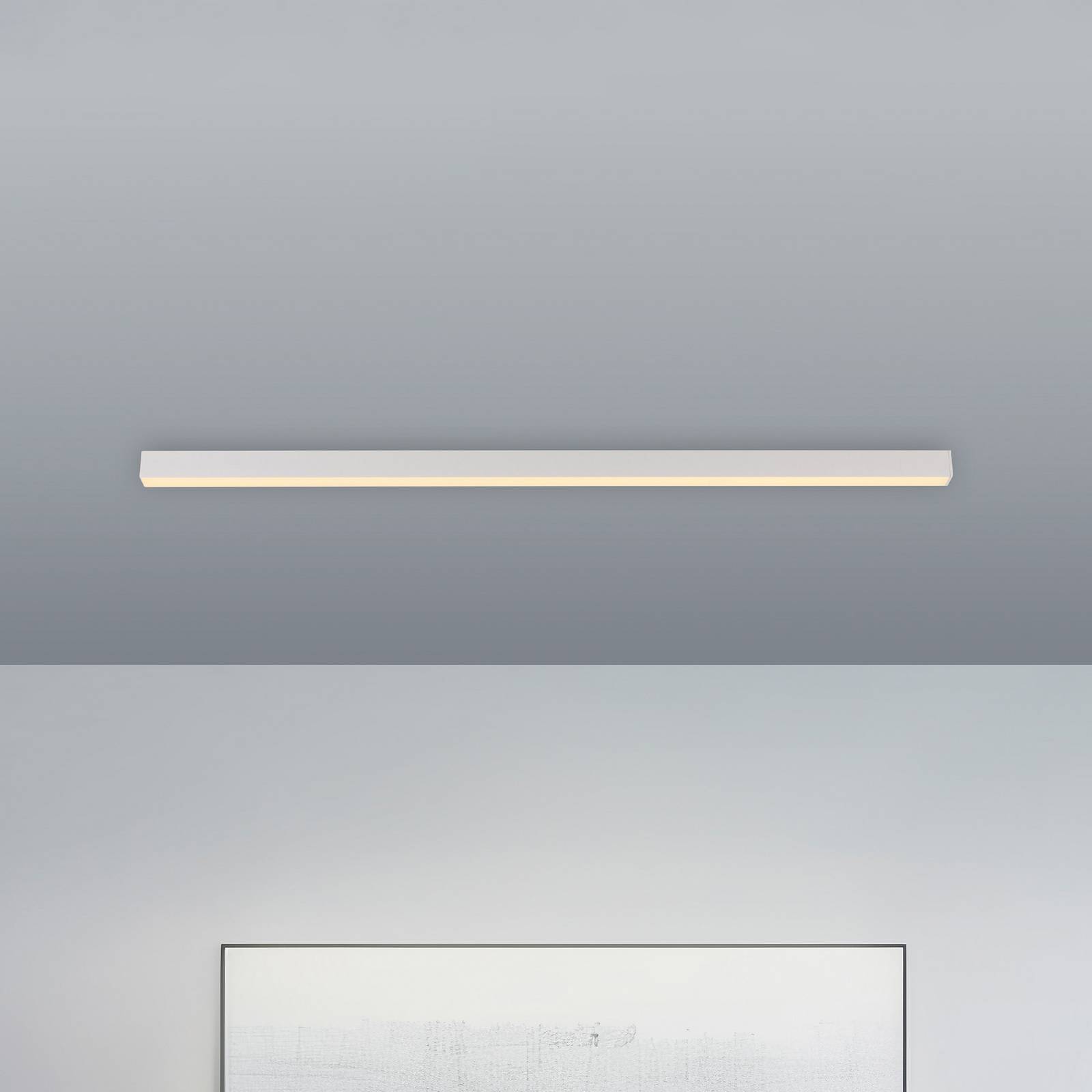 Lampa sufitowa LED PURE Lines, biała, 110 cm, CCT, pilot zdalnego sterowania