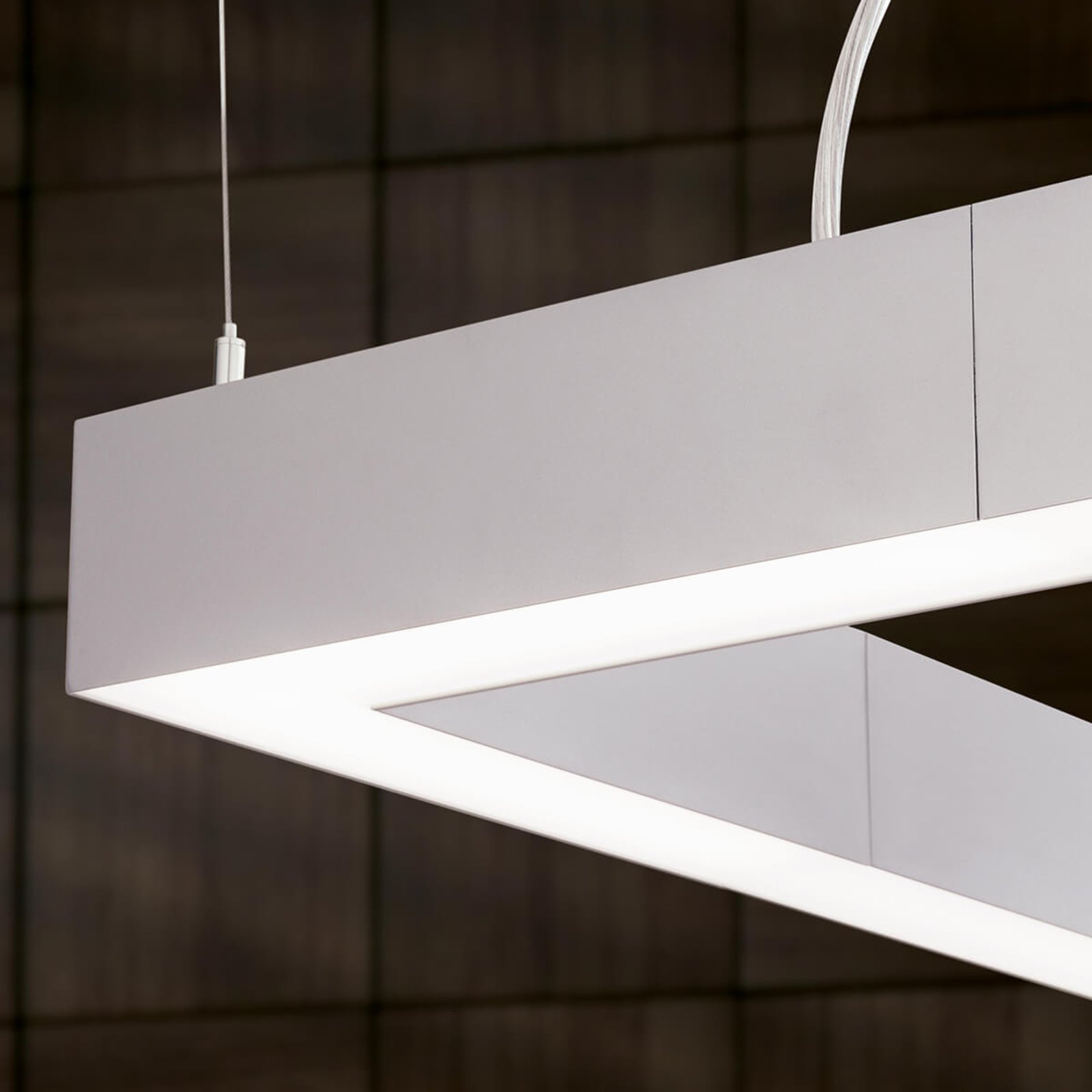 LED plafondlamp Sando met ophangset - 30x30 cm