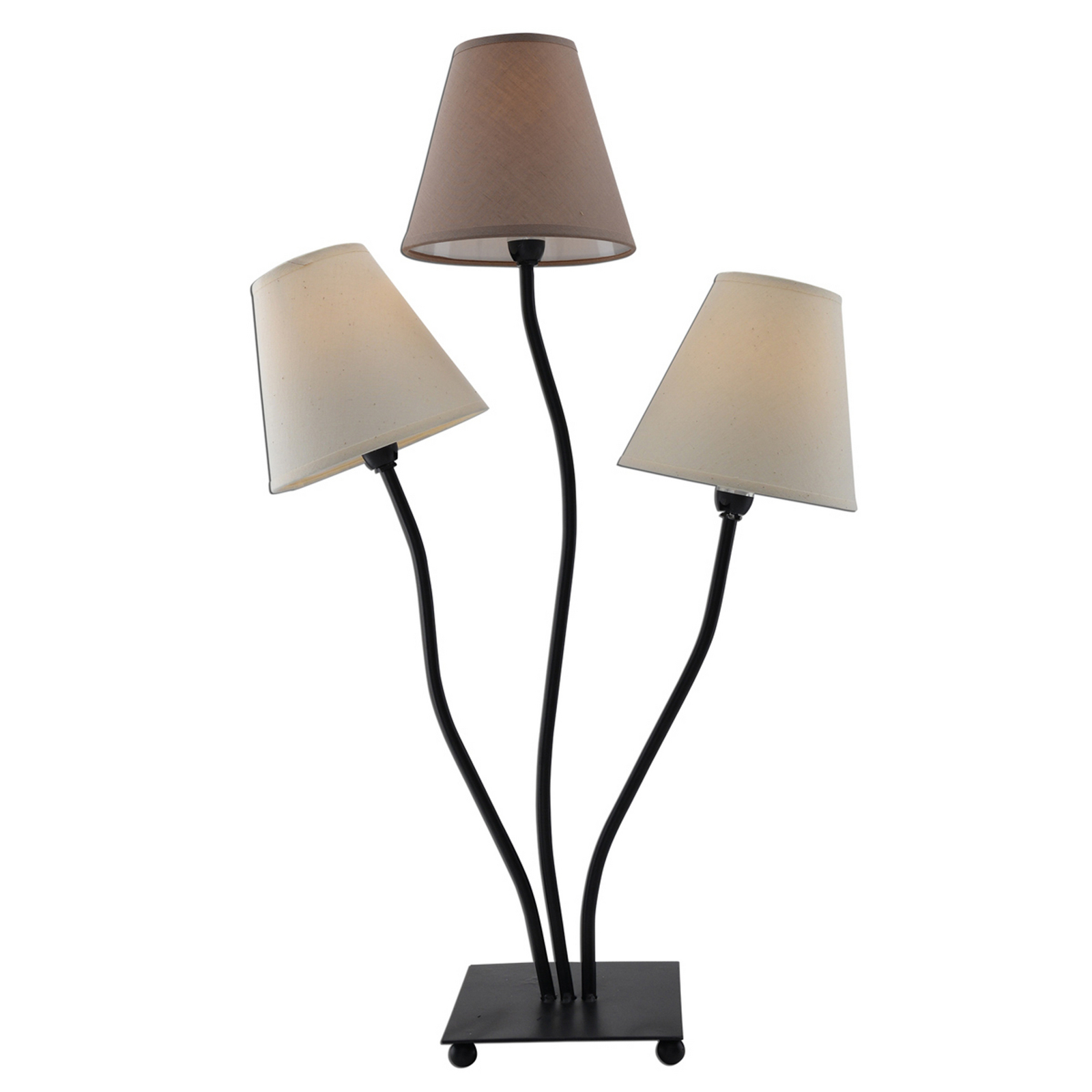 Twiddle – 3-punktowa lampa stołowa, brązowa Twiddle – 3-punktowa lampa stołowa, brązowa