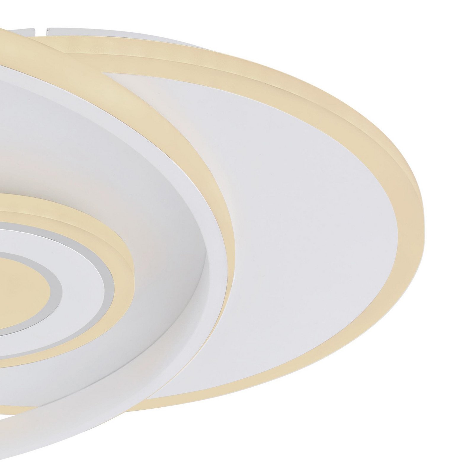 Globo Plafonieră cu LED Roderick alb lungime 54 cm acrilic CCT - Camera de zi / sufragerie - modern - alb crom - Plastic