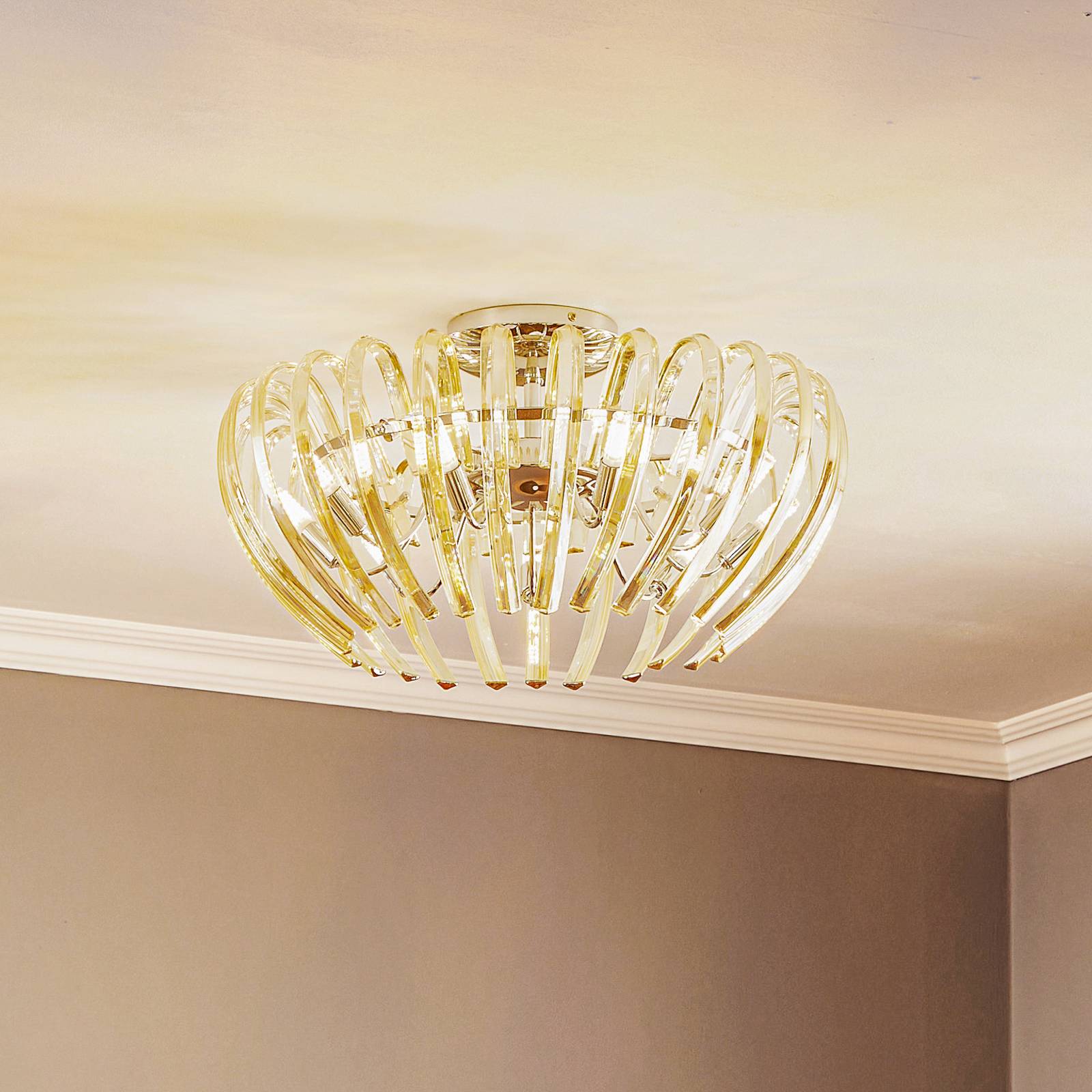 Schuller Valencia Ariadna loftlampe krystal creme