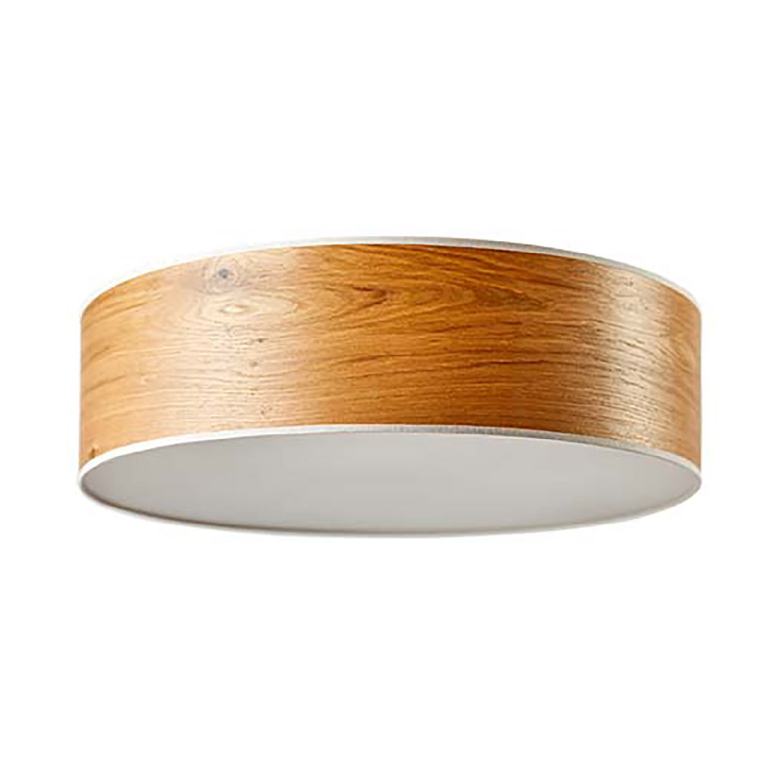 LeuchtNatur Discus ceiling light wooden lampshade