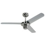 Ventilateur de plafond Industrial chromé silencieux 122 cm - Westinghouse