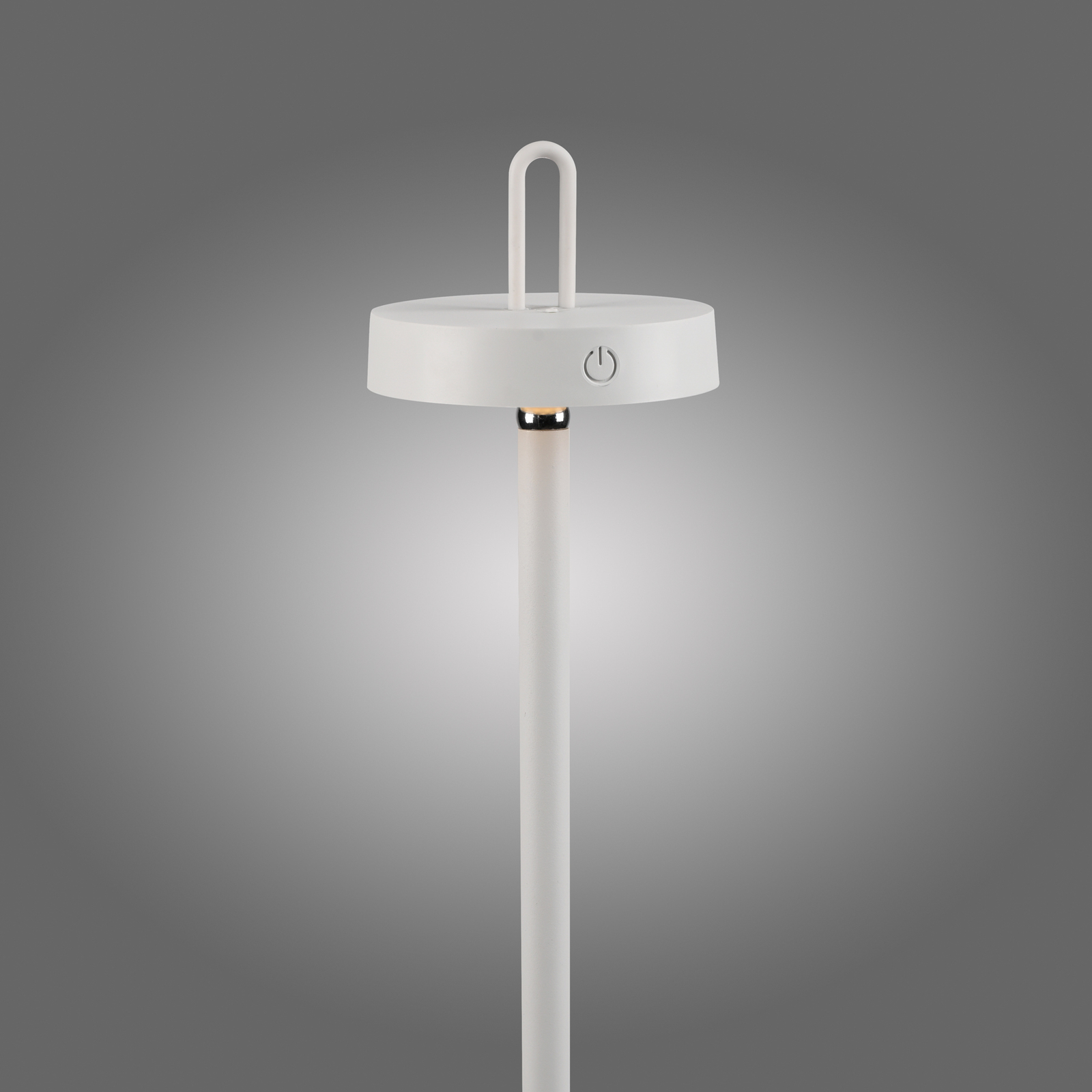 JUST LIGHT. Amag LED lampă de podea reîncărcabilă, alb, fier, IP44