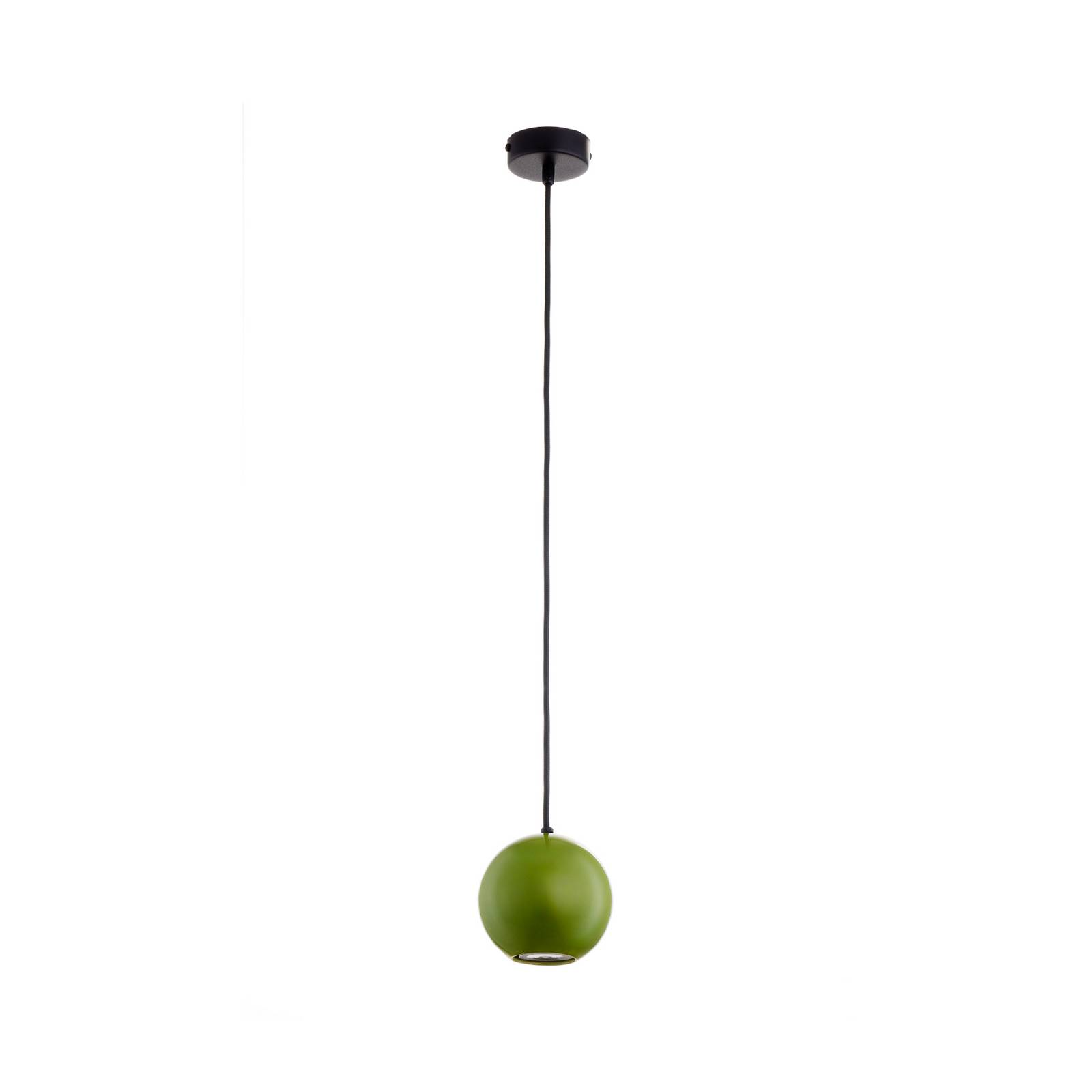 Hängeleuchte Ceramic Ball, Ø 12 cm, grün, Keramik/Stahl