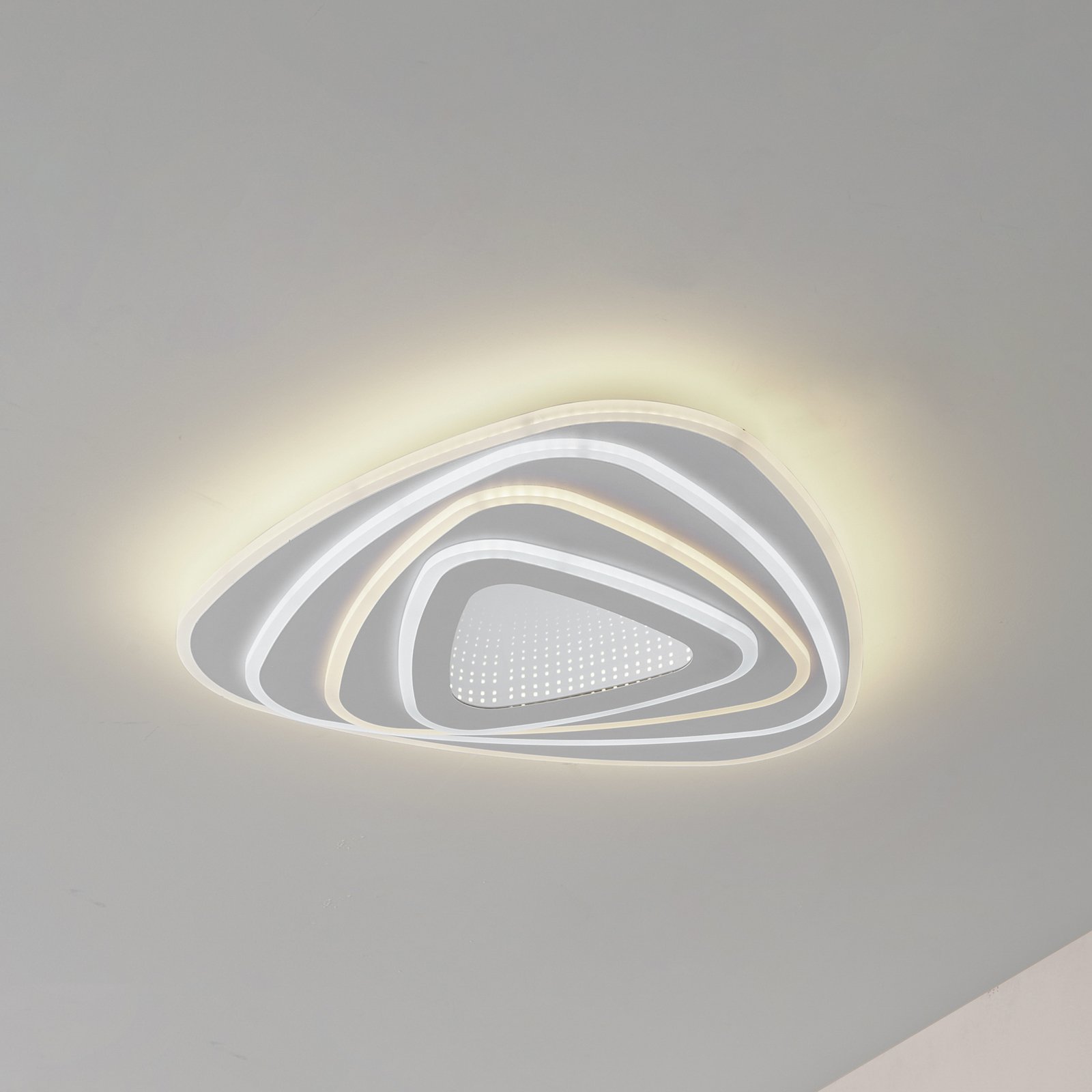 Lindby LED таванна лампа Rebeka, 48x49cm, CCT, дистанционно управление