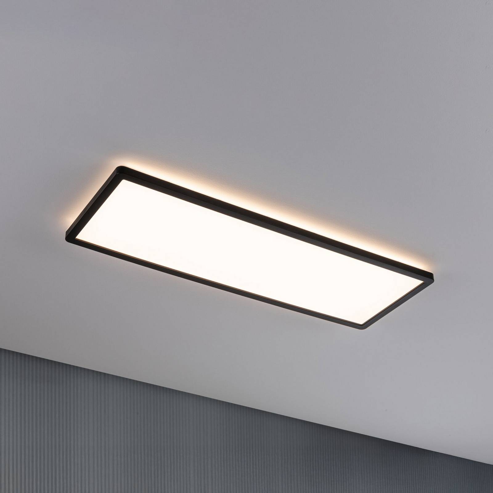 Paulmann LED-panel Atria Shine, svart, lengde 56 cm, IP44