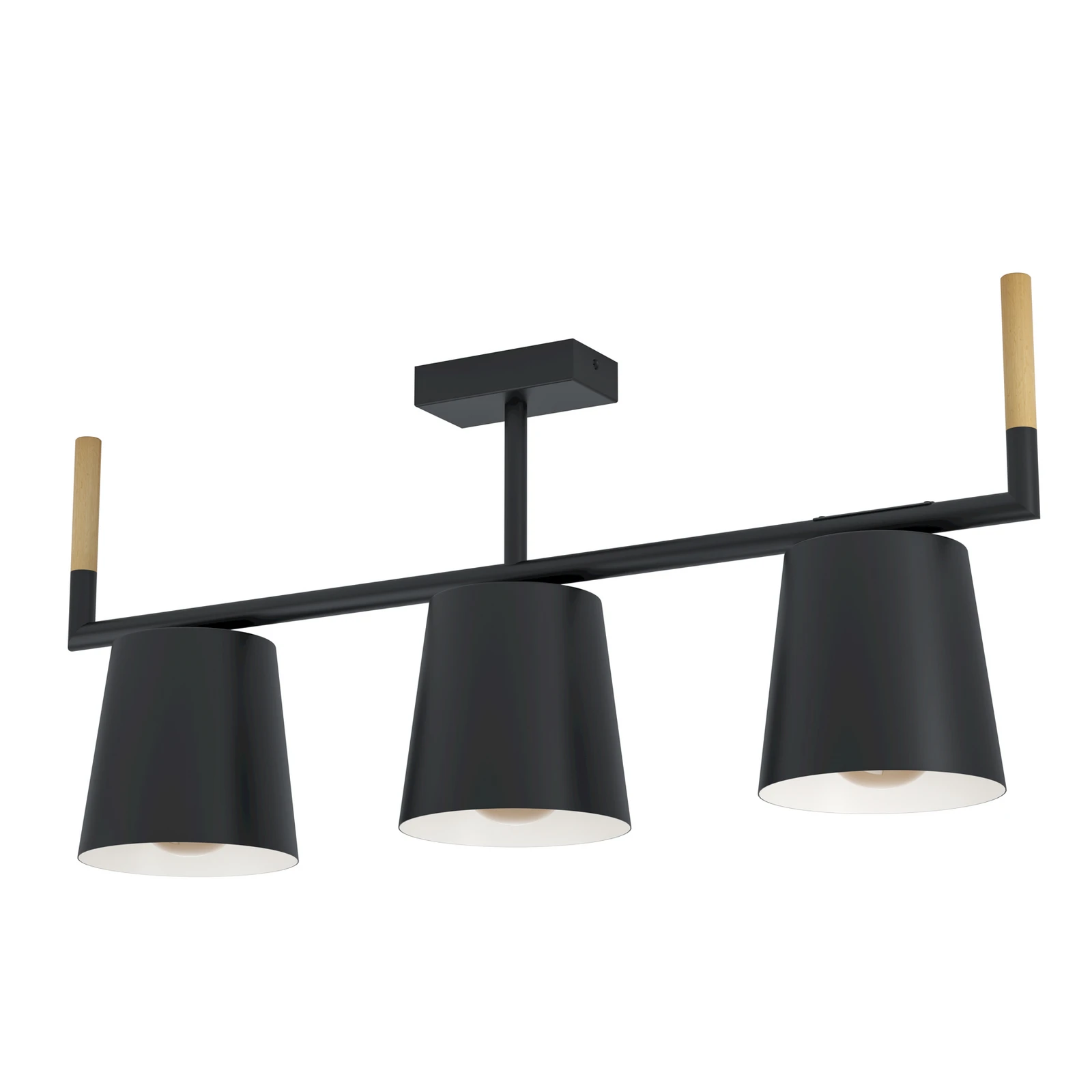 Lacey taklampe, lengde 78 cm, 3 lyskilder, stål