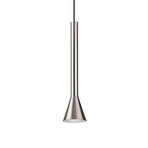 IDEAL LUX Diesis LED hanging light, nickel-coloured, Ø 6 cm, metal