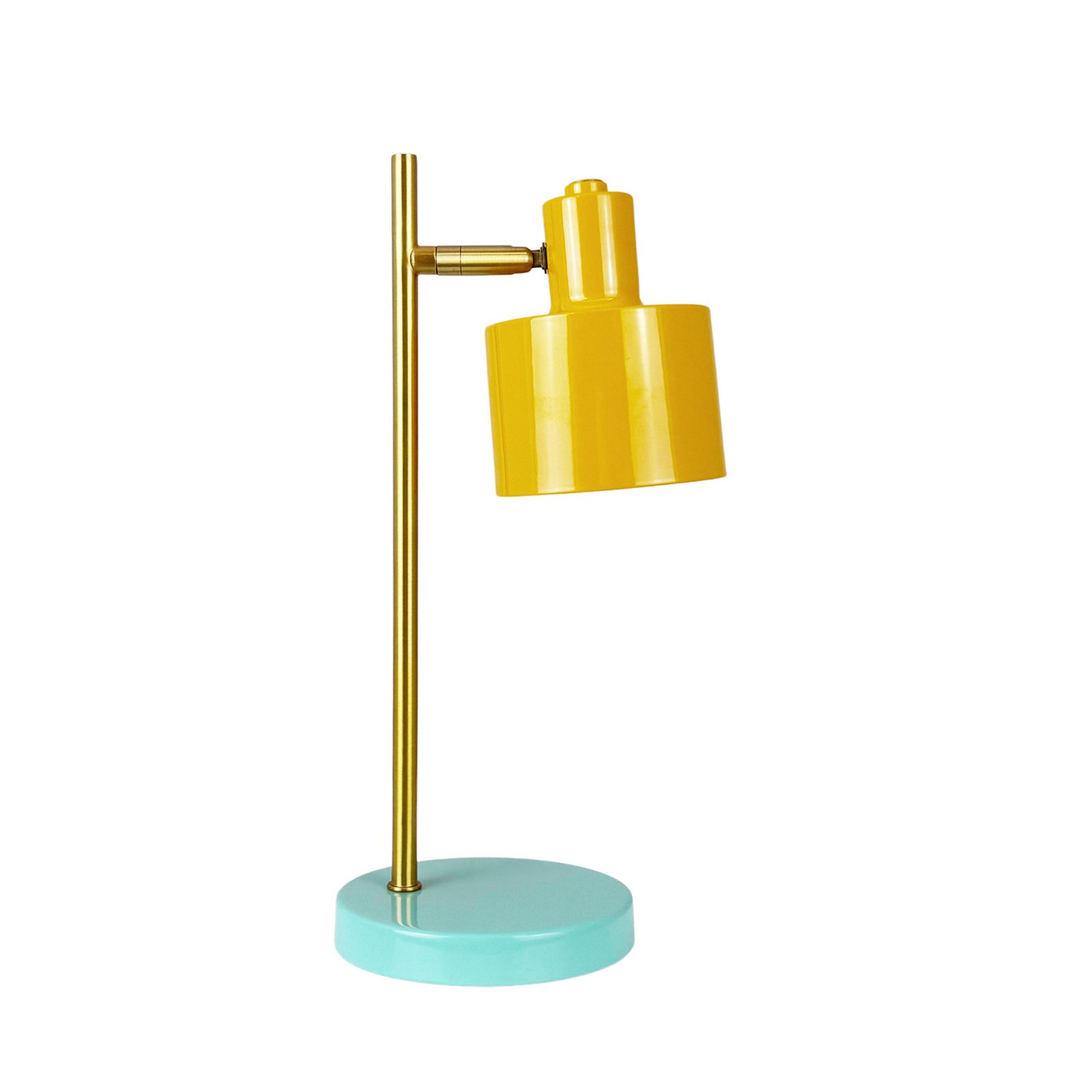 Dyberg Larsen LED-Akkutischlampe Ocean Mini, curry/türkis