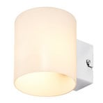 Gerrit Wandlamp Opal/Chrome - Lindby