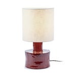 RED-BEIGE CATHERINE bordlampe, stentøj, tekstil, højde 47 cm, E27 – Serax