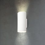 Uppladdningsbar utomhusvägglampa med LED 3786016, vit, touchdimmer, upp/ner