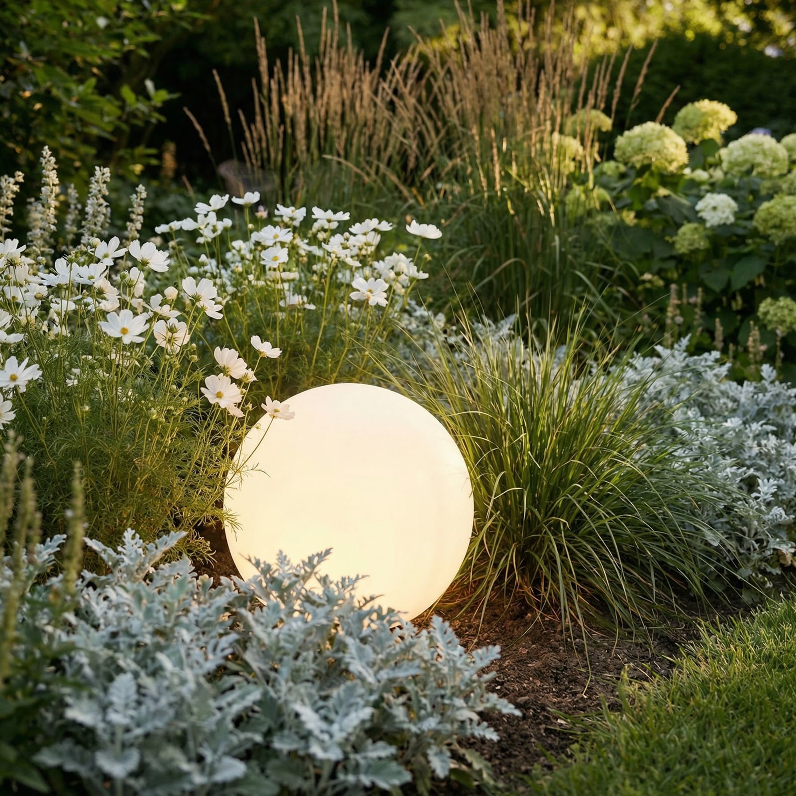 Kugelleuchte Cumulus S für den Garten, Ø 30cm