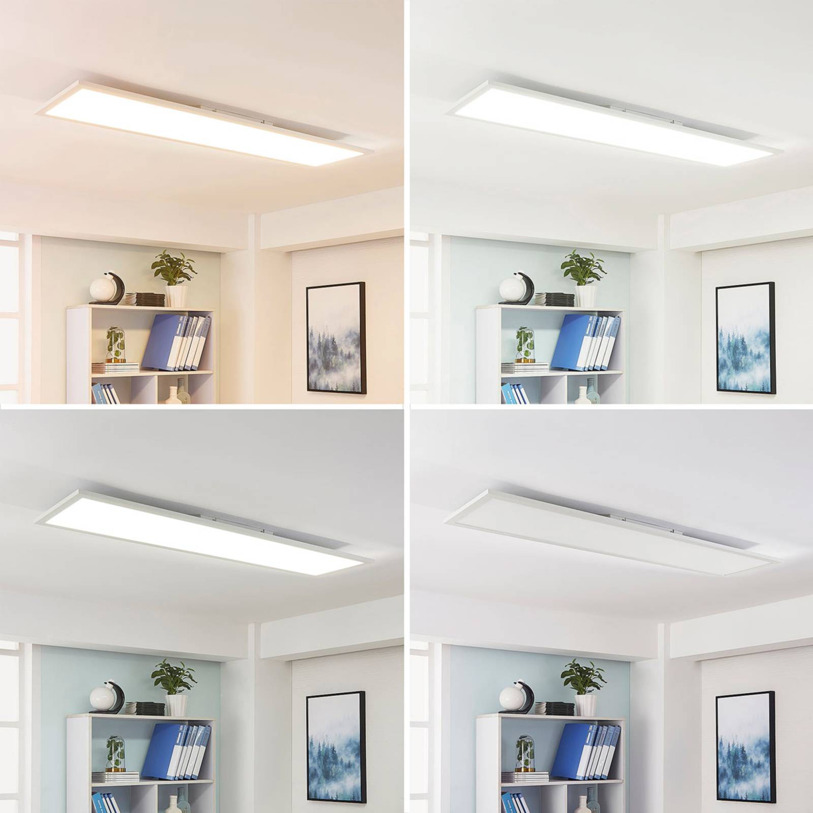 Arcchio Lysander panel LED, CCT 119cm 55W, biały