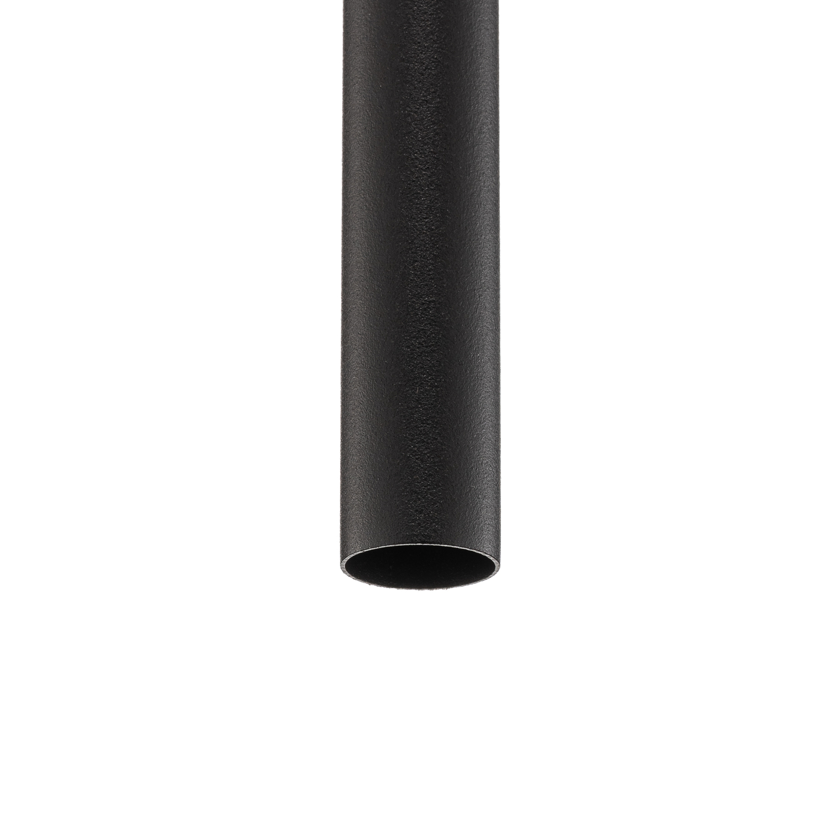 Závesné svietidlo Laser s jedným plameňom, čierne, tienidlo 100 cm