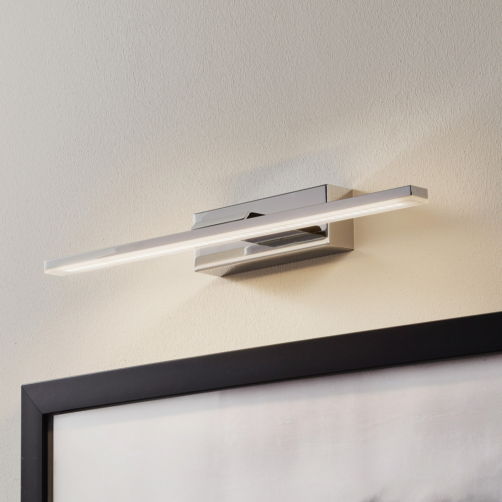 MCJ Aplică cu LED Miroir 40 cm crom 4000K - Baie - modern - crom alb mat alb mat - Metal