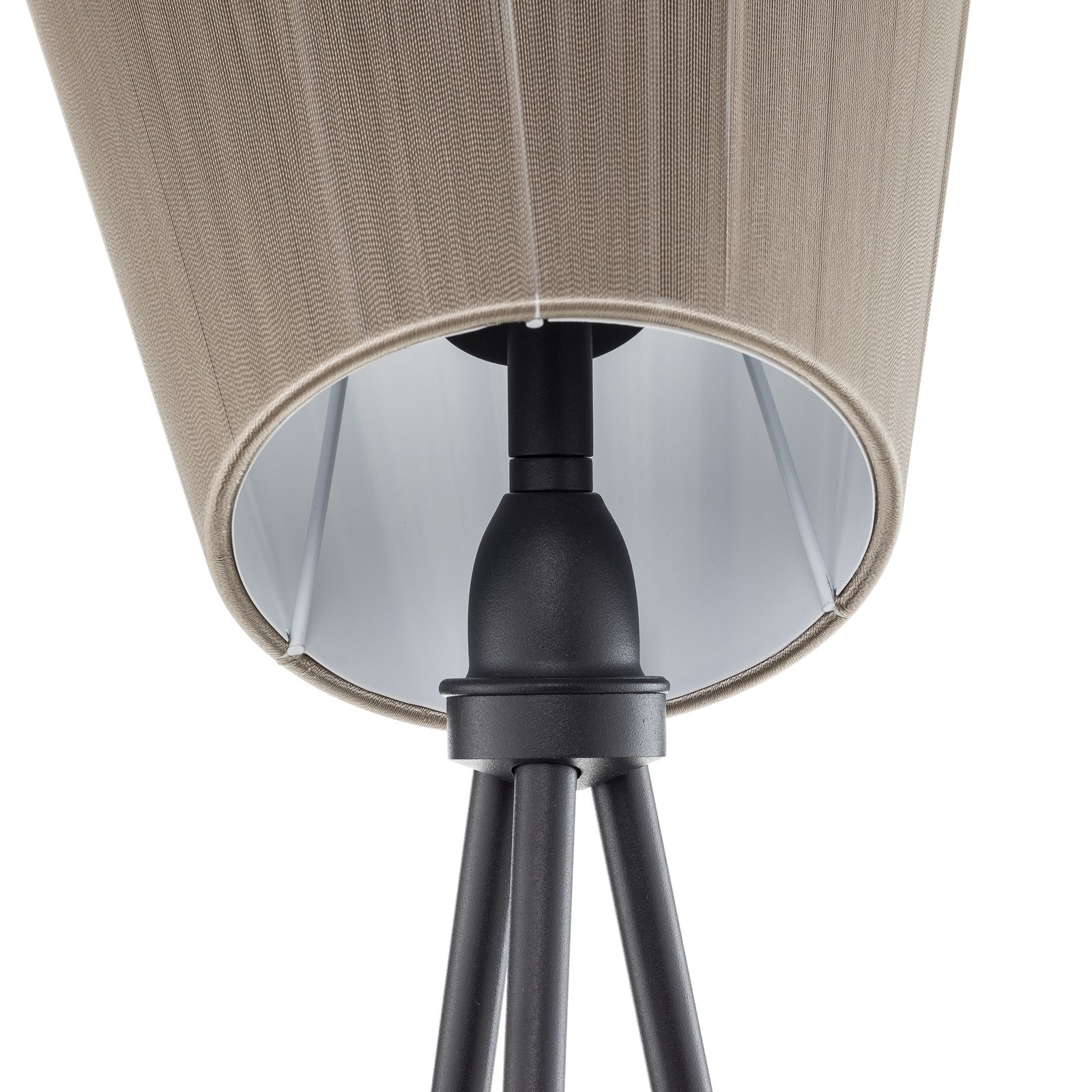 Oslo Wood Lampadaire Noir/Beige - Northern