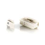Eutrac contact block for recessed rail, white