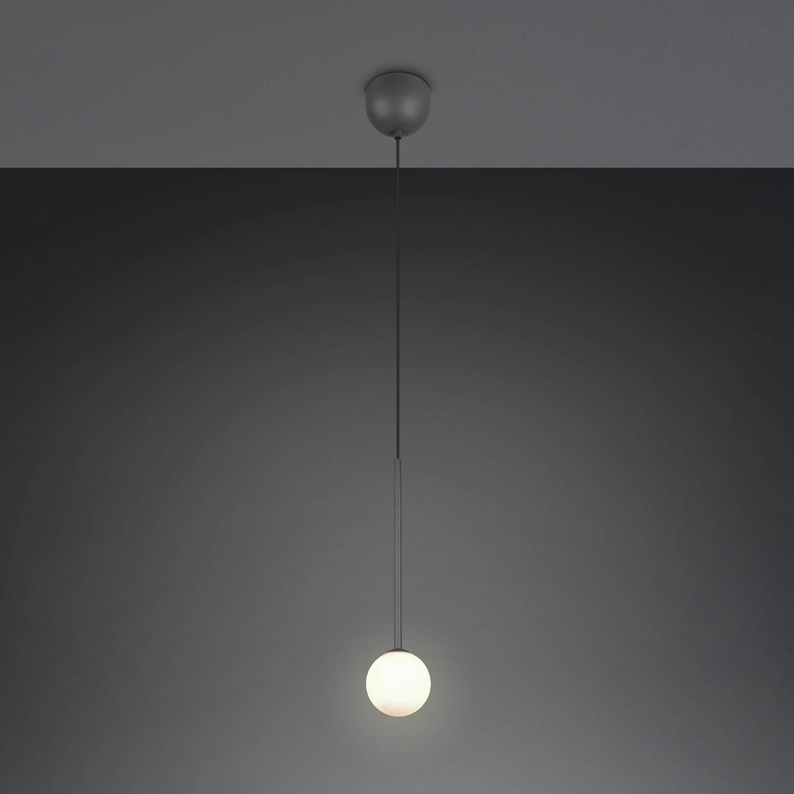 Trio Lighting Hanglamp Firano, antraciet, Ø 12 cm, metaal