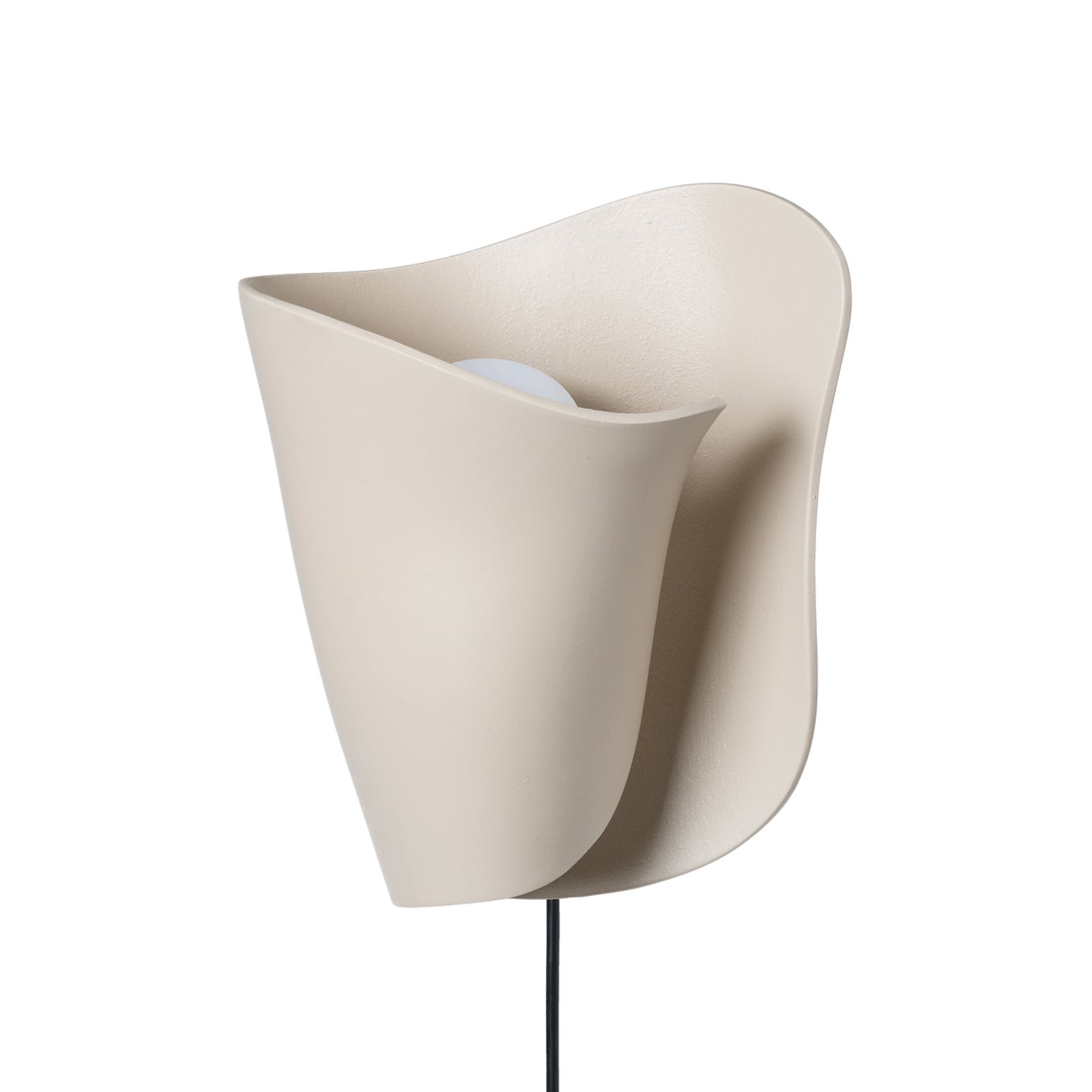 OYSTER wandlamp, kasjmier, hoogte 29 cm, stekker - ferm LIVING