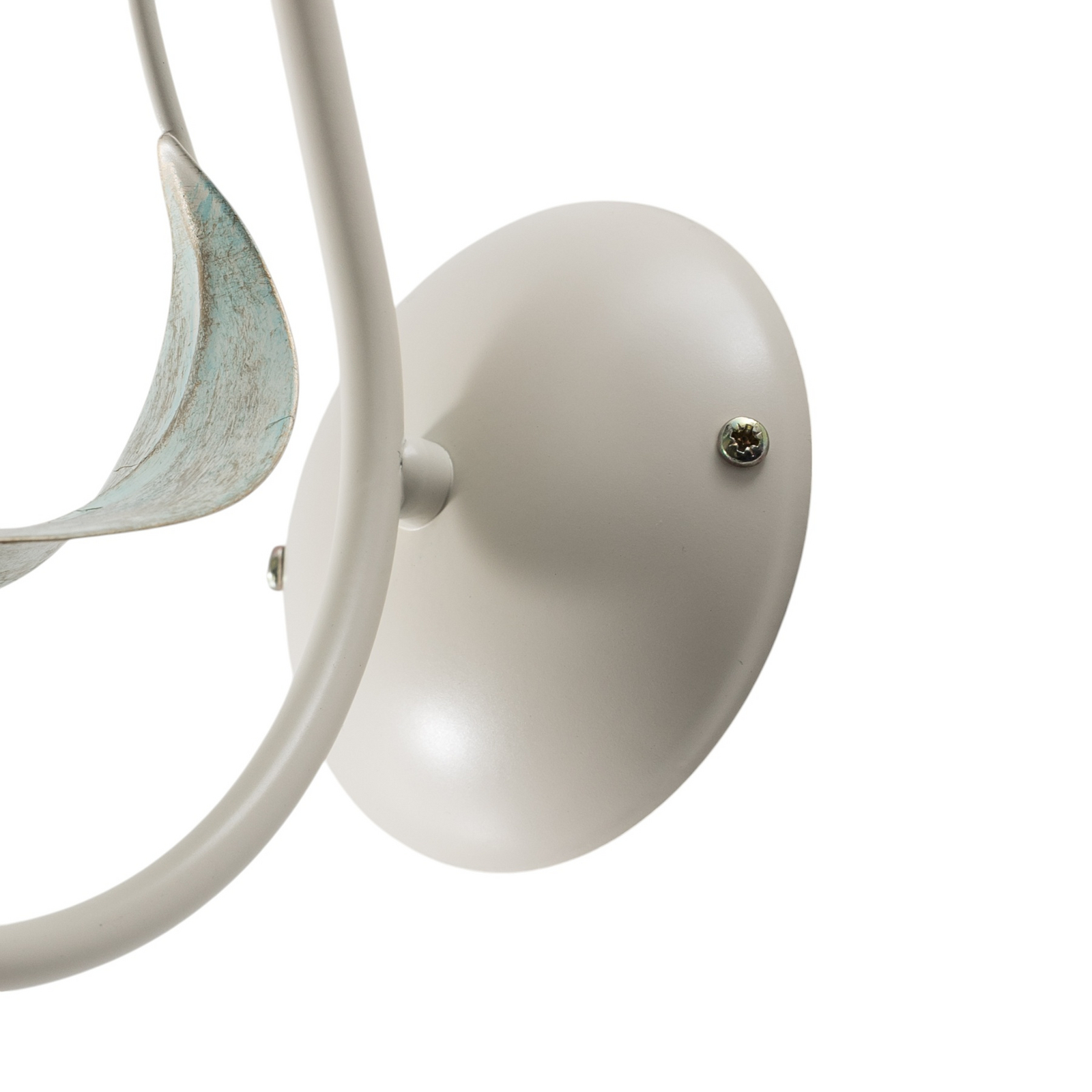 Wandlamp Summer, wit/groen/roze, breedte 11 cm, staal