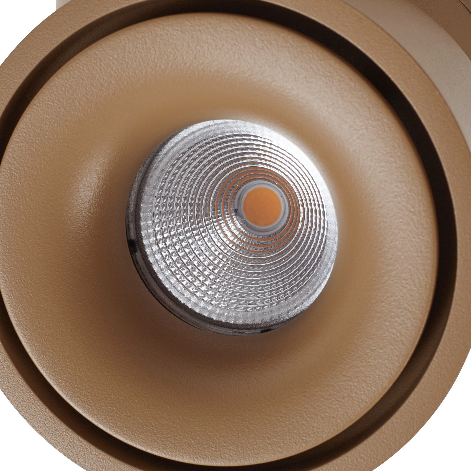 Spot pour plafond LED Arcchio, marron, à 1 lampe, 8,9 W